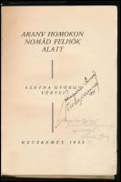 Sántha György: Arany homokon, nomád felhők alatt. Sántha György versei. Kecskemét, 1935, Első Kecske...