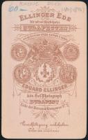 cca 1875 Deák Ferenc (1803-1876) magyar politikus, jogász, táblabíró, keményhátú fotó Eilinger Ede b...