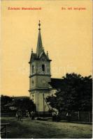 Marosludas, Ludus; Református templom. W. L. (?) 1610. Kiadja Glück József / Calvinist church