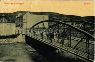 Hátszeg, Wallenthal, Hateg; vashíd. W. L. 1716. / iron bridge (Rb)