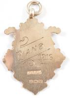 Ezüst(Ag) medál, felirattal, jelzett, 3×2,5 cm, nettó: 3,6 g