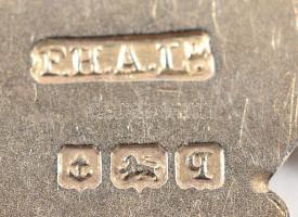 Ezüst(Ag) medál, felirattal, jelzett, 3×2,5 cm, nettó: 3,6 g