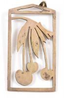 Ezüst(Ag) cseresznyés medál, jelzés nélkül, nettó: 5 g