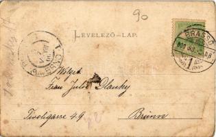 1900 Brassó, Kronstadt, Brasov; Eislaufpavillon m. d. Weberbastei / Korcsolyázó pavilon a Takács bás...