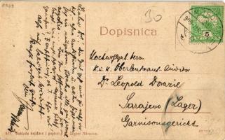 1909 Szávaszentdemeter, Mitrovice, Mitrovitz an der Save, Sremska Mitrovica; Trg Khuena Héderváry / ...