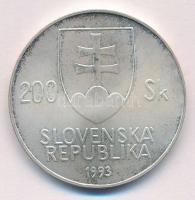 Szlovákia 1993. 200K Ag "Jan Kollar születésének 200. évfordulója" T:1- kis patina
Slovak...