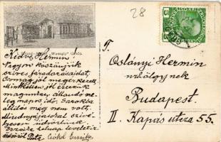 1909 Grado, ladies and gentlemen at the beach. Strand-Atelier Wessely photo (EK)