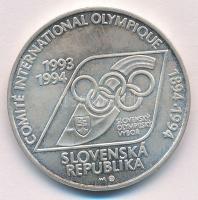 Szlovákia 1994. 200K Ag 100. évforduló - Olimpiai Bizottság T:1  Slovakia 1994. 200 Korun Ag 100th Anniversary - Olympic Committee C:UNC  Krause KM#21