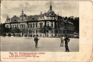 Brassó, Kronstadt, Brasov; Mag. Kir. Pénzügyigazgatóság palotája / Palatul Directiu nei Financiare reg. ung. / Palace of the Financial Directorate (EK)