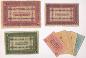 Olaszország / Velence / Osztrák-magyar megszállás 1918. 5c + 10c (3x) + 50c + 1L + 2L + 20L T:I--III...
