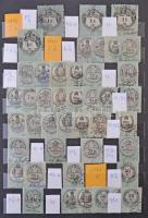 Magyar okmánybélyeg összeállítás 8 lapos A4-es berakóban