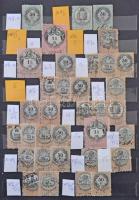 Magyar okmánybélyeg összeállítás 8 lapos A4-es berakóban