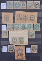 Magyar okmánybélyeg összeállítás 8 lapos A4-es berakóban