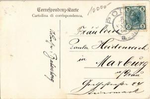 1906 Torpedoboot in Fahrt / Torpediniera in corsa / Osztrák-Magyar Haditengerészet torpedórombolója....