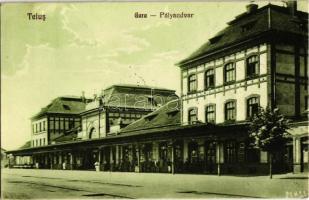 Tövis, Teius; vasútállomás / Gara / railway station