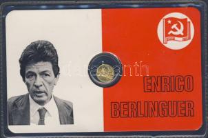 Olaszország modern Au mini érem "Enrico Berlinguer" 0,333-as minőségű T:1 Díszcsomagolásban!