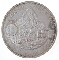 Svájc DN Matterhorn - Die Schweizer Berge jelzett Ag emlékérem (20,10g/0.999/40mm) T:1 (eredetileg PP) Switzerland ND Matterhorn - Die Schweizer Berge hallmarked Ag commemorative medallion (20,10g/0.999/40mm) C: UNC (originally PP)