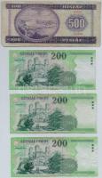 Vegyes: 1969. 500Ft + 2003-2007. 200Ft (3xklf) T:III,III-