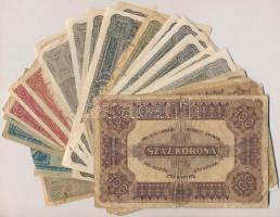 1920. 20f-100K (32x) közte hajtatlan 1920. 50K T:I-IV