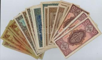 28db-os vegyes magyar pengő bankjegy tétel T:III,III-