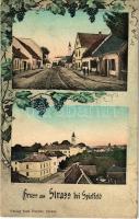 1916 Strass bei Spielfeld, Strasse / street views. Montage with grapes (EK)