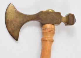 Kis fokos, réz fejjel, h: 40 cm