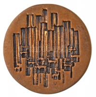 1981. "Bartók Béla 1881-1945-1981" kétoldalas, öntött Br emlékérem (99mm) T:2