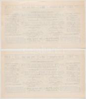 Kaposvár 1872. "Nagy Ezüst-Sorsjáték" 50kr értékű sorsjegy (2x) sorszámkövetők T:I  
Hung...