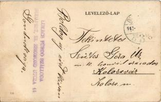 1912 Budapest II. Lukács fürdő szálloda, udvar, útépítés. Zsigmond utca 46. (EK)