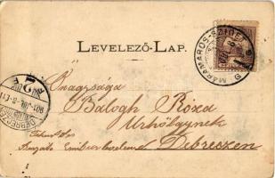 1901 Máramarossziget, Sighetu Marmatiei; Szép utca. Berger Miksa kiadása / street view (EK)