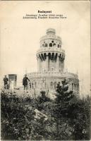 1913 Budapest XII. Jánoshegy, Erzsébet kilátó, kilátótorony. Kiadja Kozár Mihály vendéglős (EK)