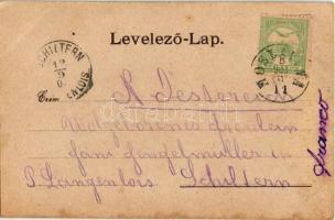 1903 Pécs, Hadapród iskola. Kiadja Fischer Ferenc (fl)