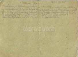 1942 Strausz Béla zsidó 217/97 KMSZ (közérdekű munkaszolgálatos) levele Strausz Györgynek. A magyar ...