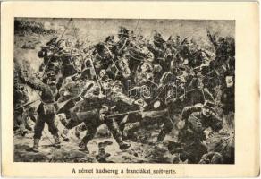 A német hadsereg a franciákat szétverte / WWI military, German soldiers attack against French soldiers (EK)
