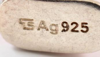 Ezüst(Ag) gyűrű, jelzett, méret: 59, nettó: 3,9 g