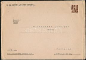 1943 Meghívó Ludovika tisztavató ünnepségre borítékkal 22x16 cm