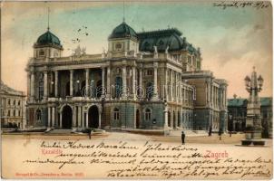 1905 Zagreb, Zágráb; Kazaliste / theatre (EK)