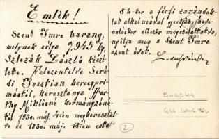 1930 Budapest V. Szent István tér, Szent István Bazilika, Szlezák László harangöntő mester Szent Imr...