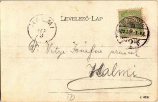 1902 Debrecen, Tisza Palota, Doszpoly János, Benyáts Emil,  Neumann Testvérek, Tarbay üzlete, Első M...