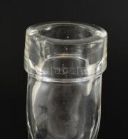 Braun likőrös üveg címerrel, kis csorbával, m: 27,5 cm