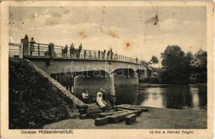 Hidasnémeti, Új híd a Hernád folyón. Selymes Hermann kiadása (EK)
