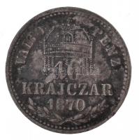 1870KB 10kr Ag "Váltó Pénz" T:2-,3 patina