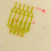 4 db kisméretű Zsolnay kiöntő, kézzel festettek, jelzettek, apró kopásokkal, m: 4 cm