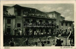 1930 Miskolc, Új strandfürdő, fürdőzők. Móriczné N. Lenke felvétele