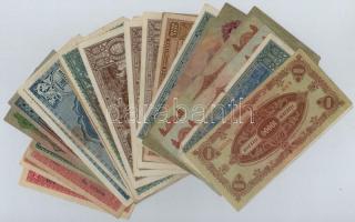 31db-os vegyes magyar korona és pengő bankjegy tétel T:III,III-