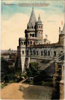 Budapest I. Halászbástya, Szent István Bazilika a háttérben. Taussig A.
