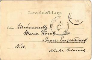 Budapest, Duna part éjjel. Szénásy és Reimann S. IX. Kosmos Kunstanstalt litho  (Rb)