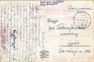 Nagykanizsa, Városháza, Fő utca, Miltényi Sándor és Társa üzlete + 1948 129. Honvéd határvadász őrsp...