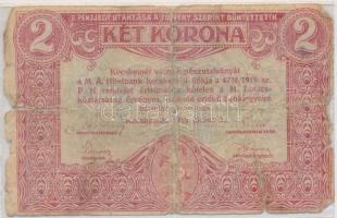 Kecskemét 1919.06.05. 2K pénzutalvány T:IV