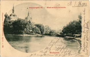 1902 Budapest XIV. Városligeti tó. Divald 128.